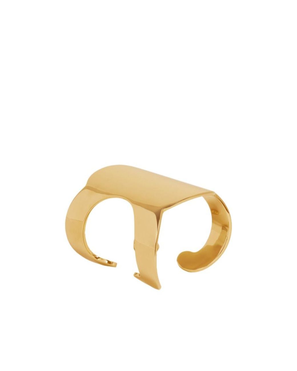Céline Metallic Triomphe Shadow Cuff