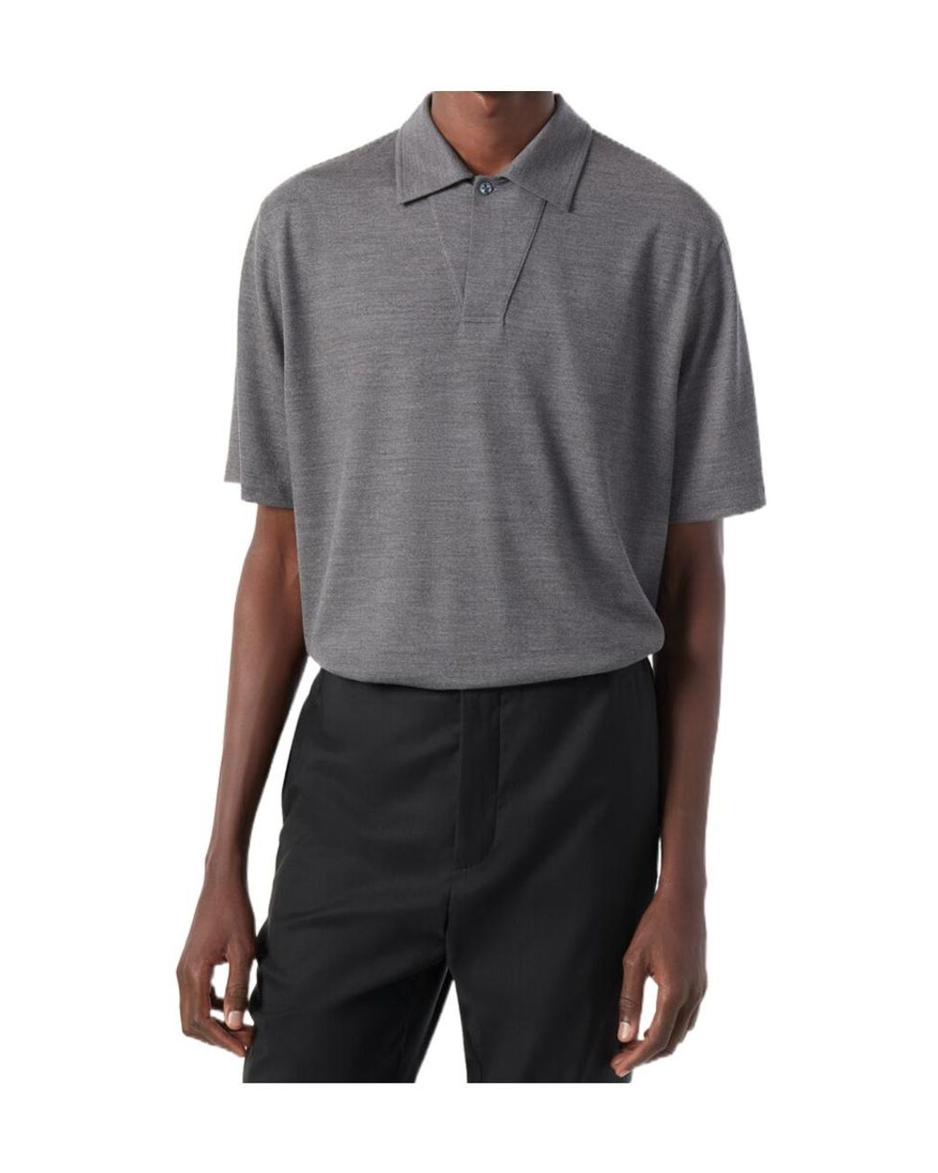 Loro Piana Gray Colmegna Polo Shirt for men