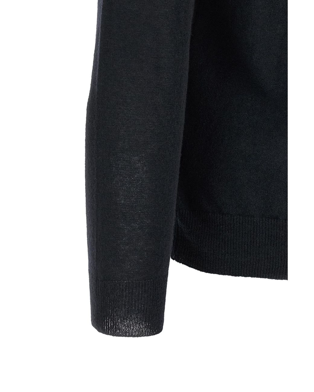 Zanone Blue Long-Sleeve Cashmere Polo Shirt for men