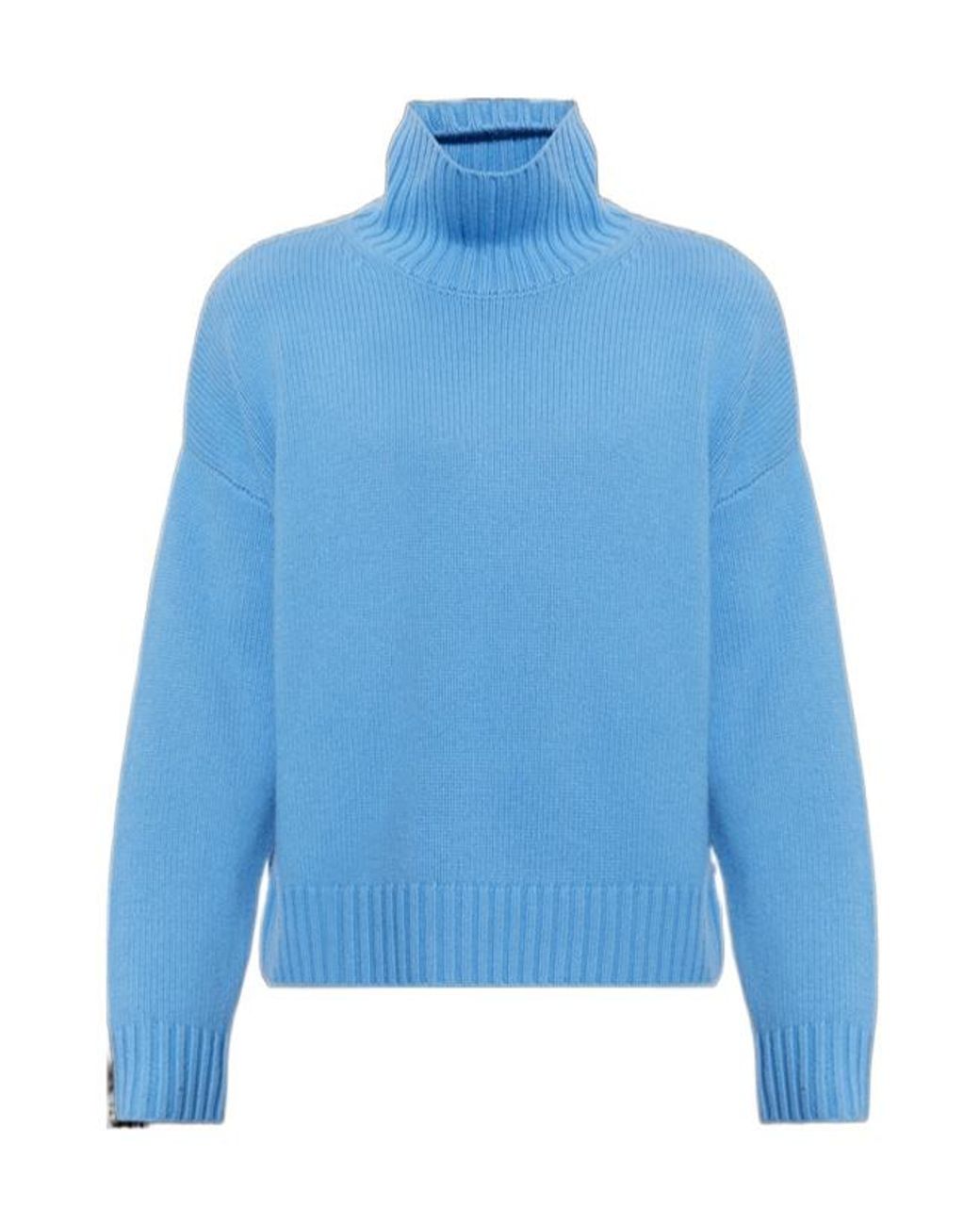 Lisa Yang Blue Olai Turtleneck Knitted Sweater for men