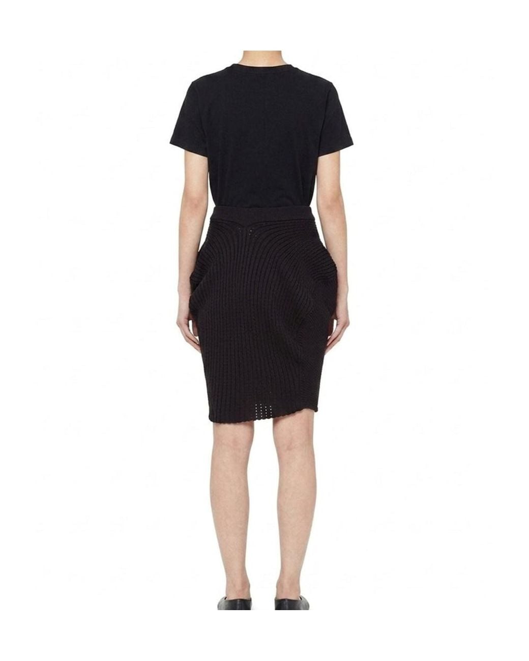 Issey Miyake Black Knit Skirt