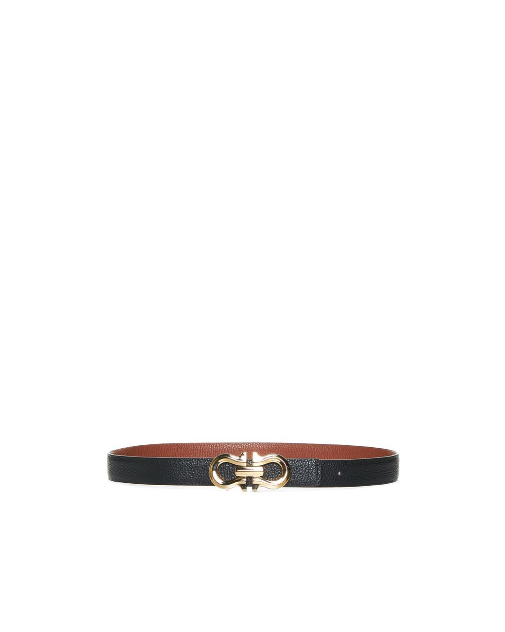 Ferragamo White Buckle Belt