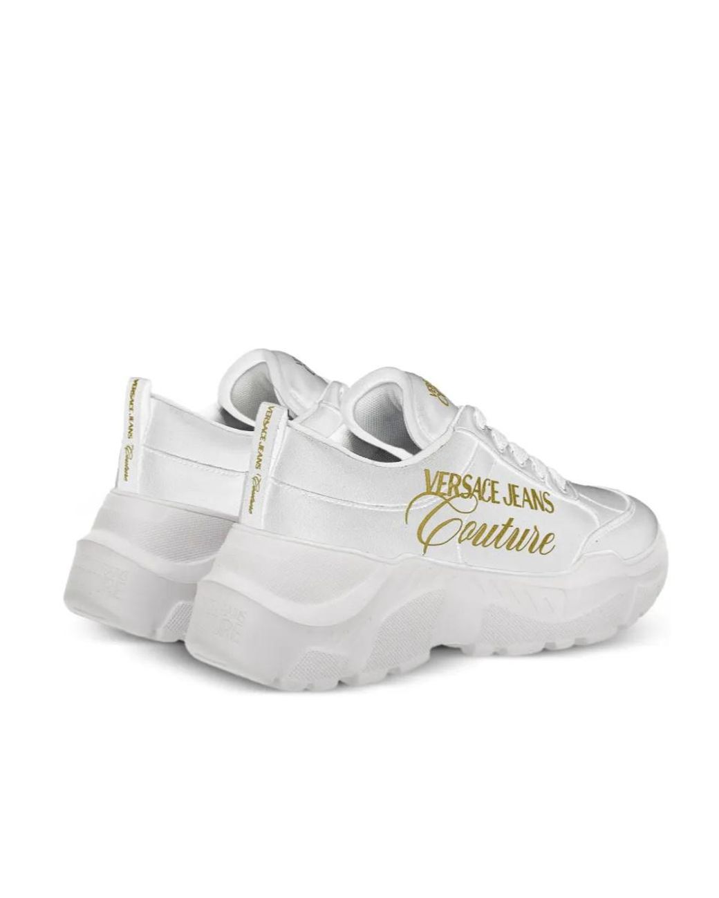 Versace Jeans White Couture Logo Chunky Sneakers