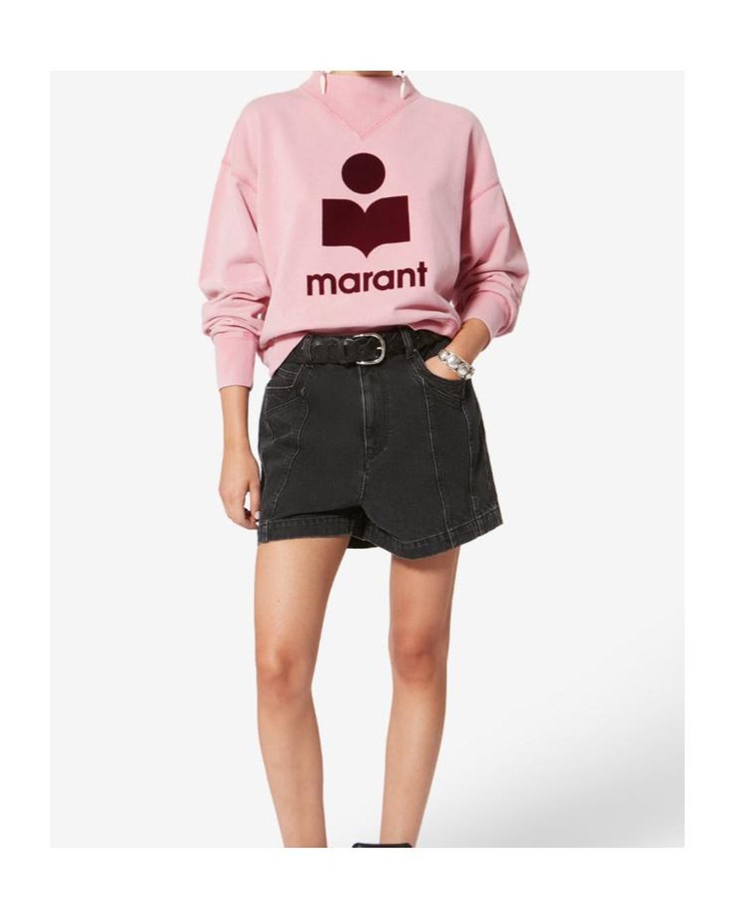 Isabel Marant Pink Isabel Marant Étoile Moby Crewneck Sweatshirt
