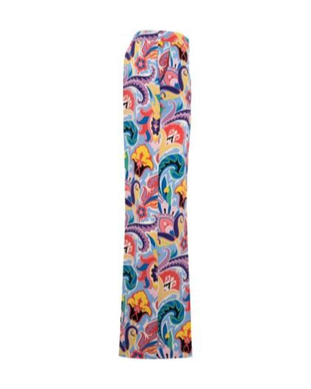 Etro Red Floral-Print Trousers