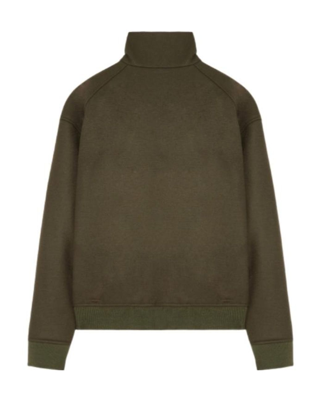 Jil Sander Green Padded Zip-Up Jacket for men
