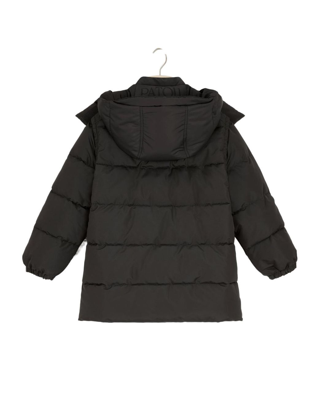 Patou Black Zip-Up Hooded Jacket