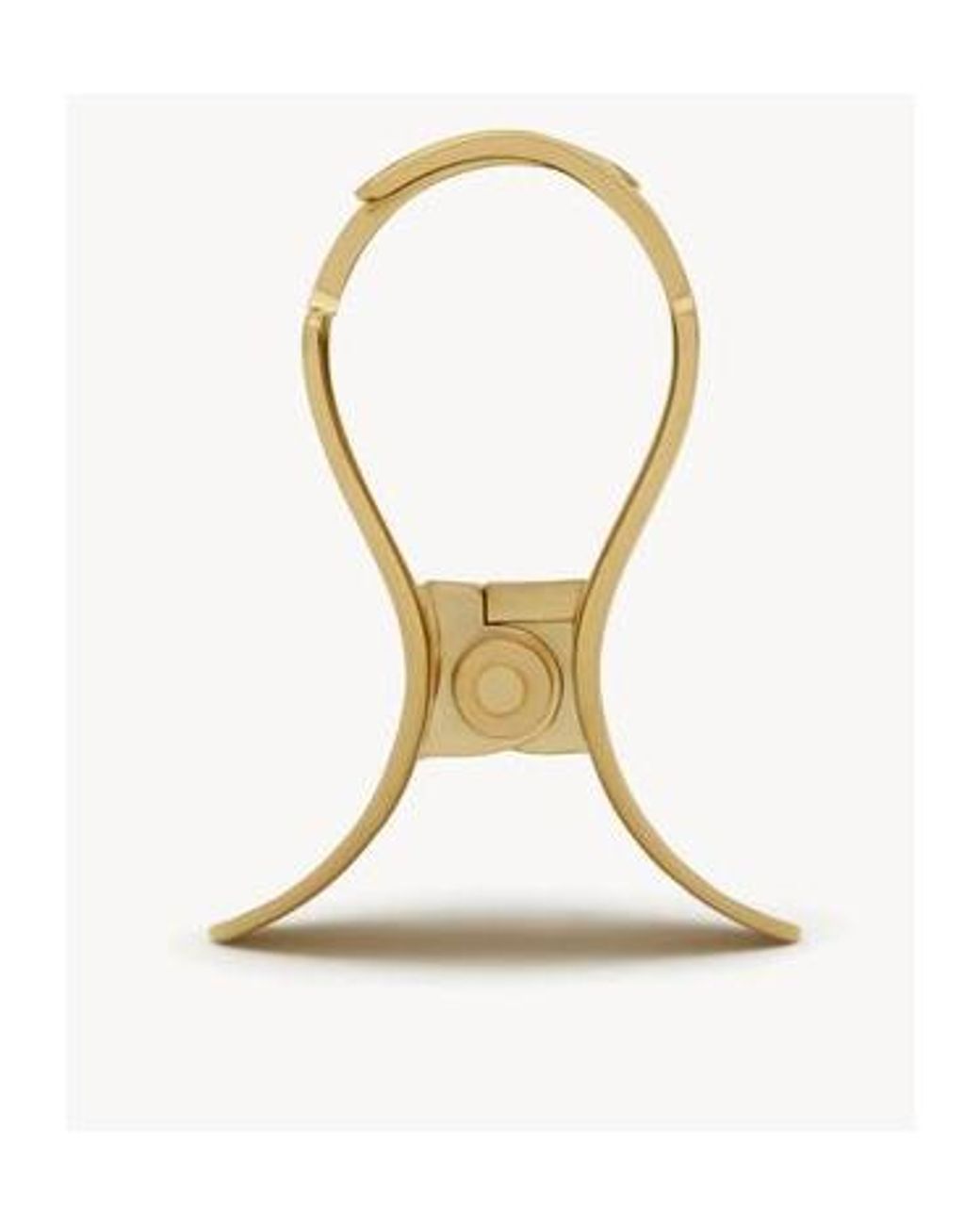 Saint Laurent Metallic Half-Moon Claw Clip