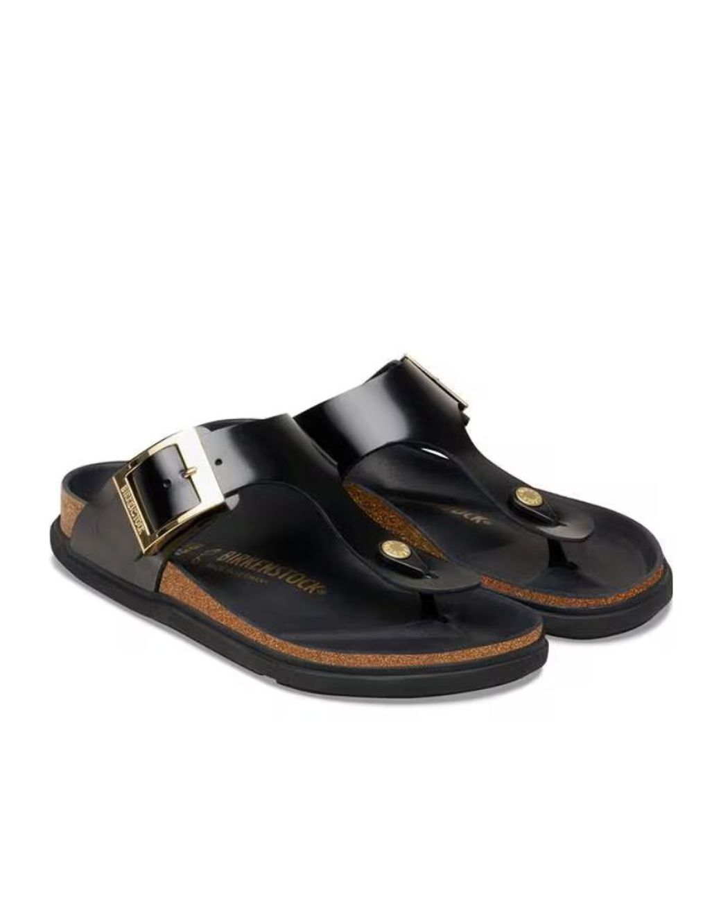 Birkenstock Brown Gizeh Buckle Flip-Flops Slides