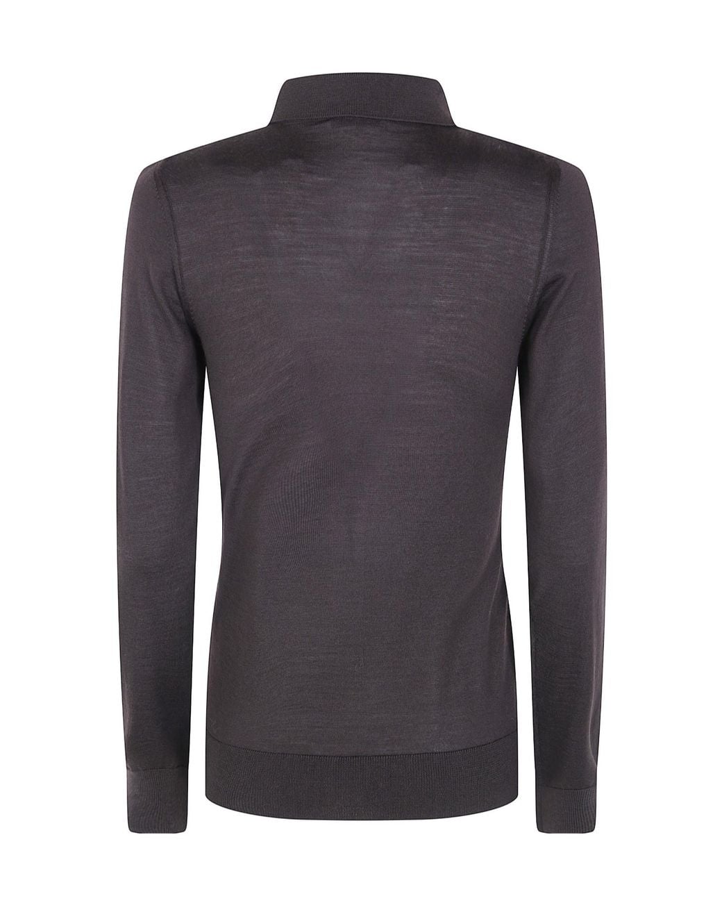 Mrz Blue Long Sleeves Polo Neck Sweater