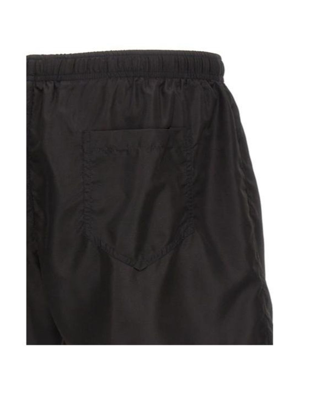 Moschino Black Teddy Printed Swim Shorts for men