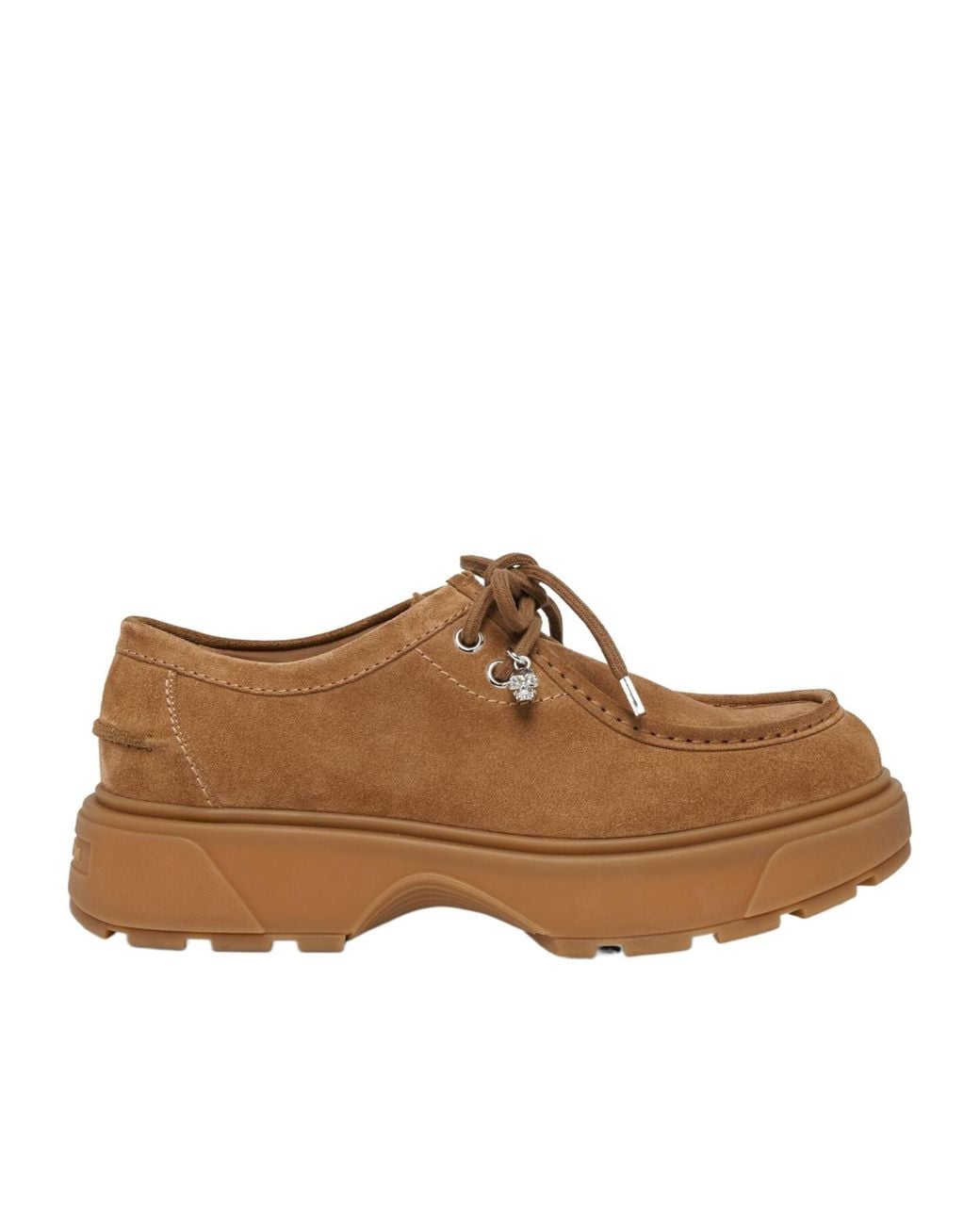 McQueen Brown Rover Lace-Up Loafers for men