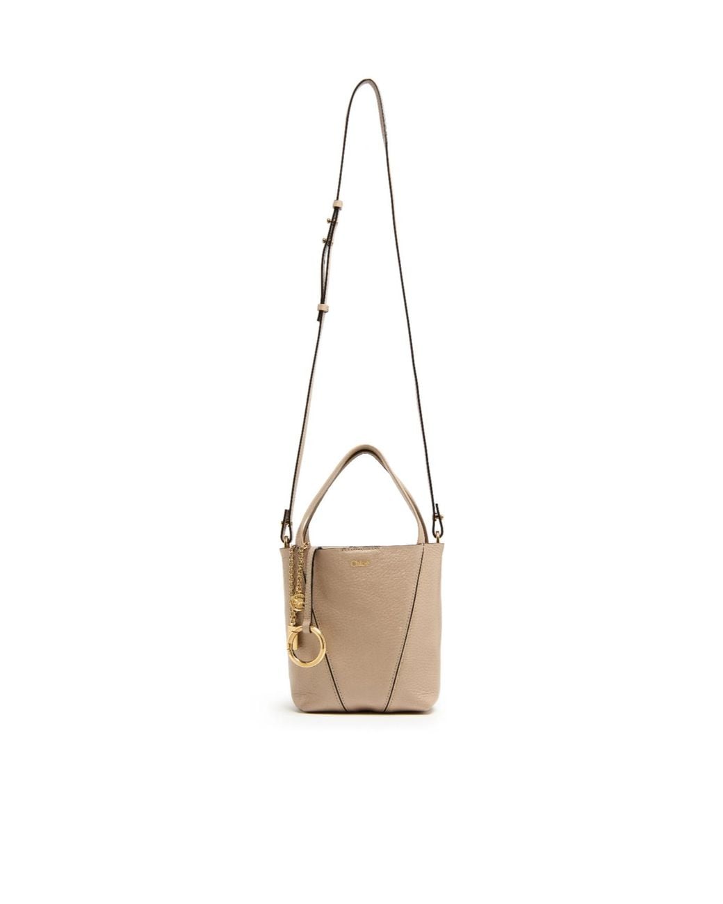 Chloé Natural Spin Grained Leather Tote Bag