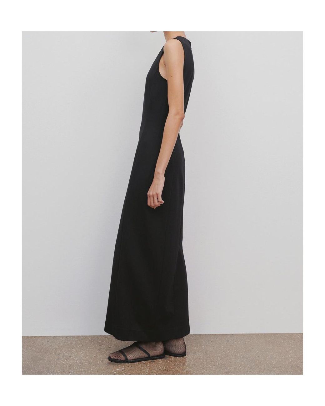 The Row Black Sleeveless Long Dress
