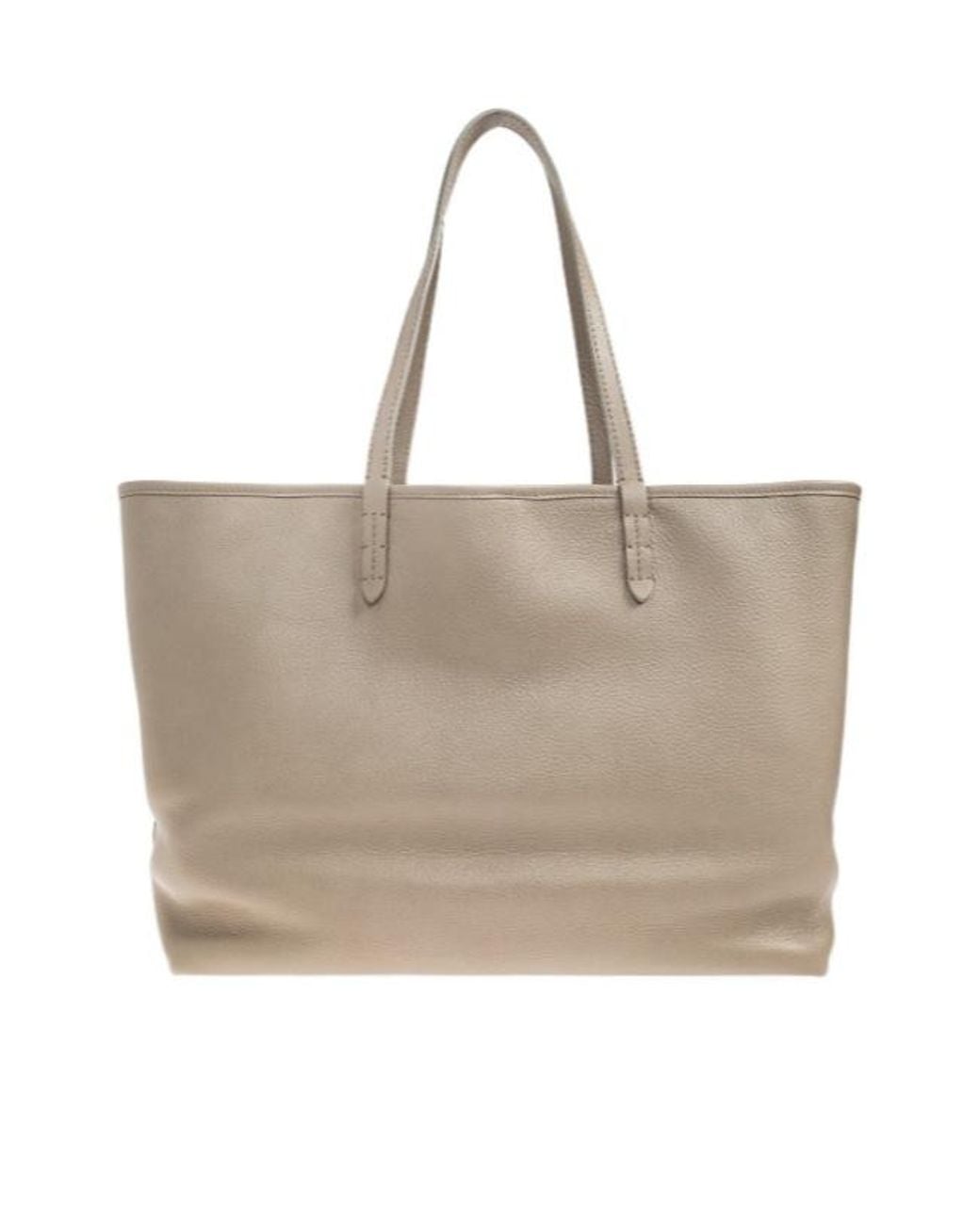 Burberry Natural Highlands Ekd Embossed Medium Tote Bag