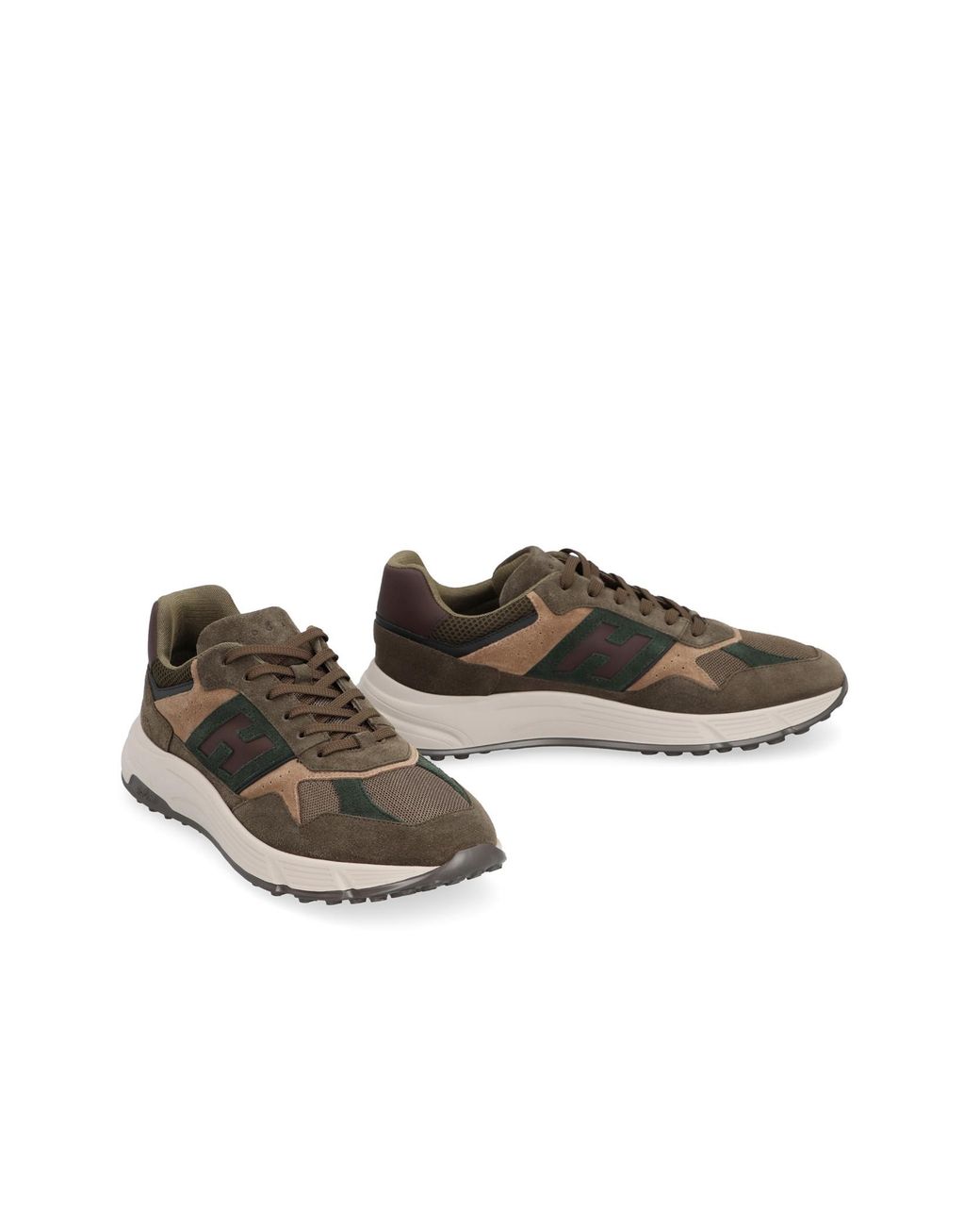 Hogan Brown Hyperlight Lace-Up Sneakers for men