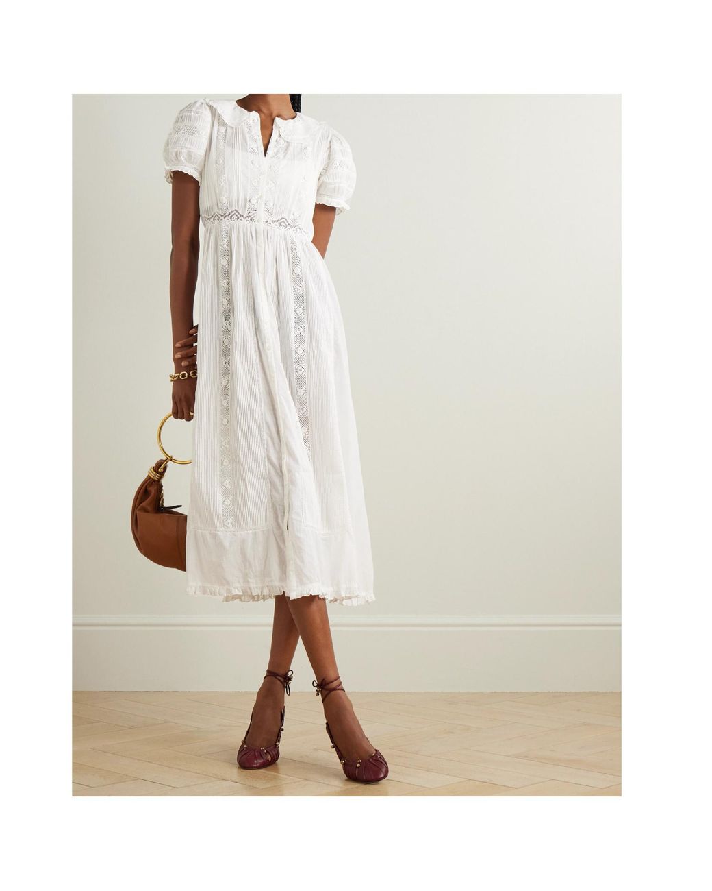 Doen White Short Sleeve Dress