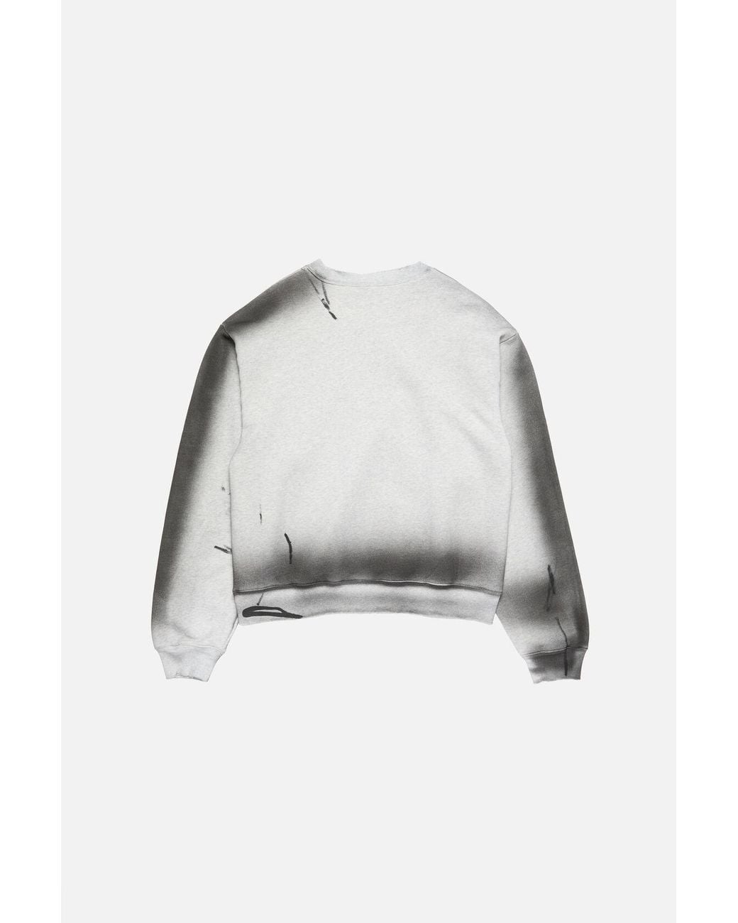 Acne Gray Graphic-Print Sweatshirt for men