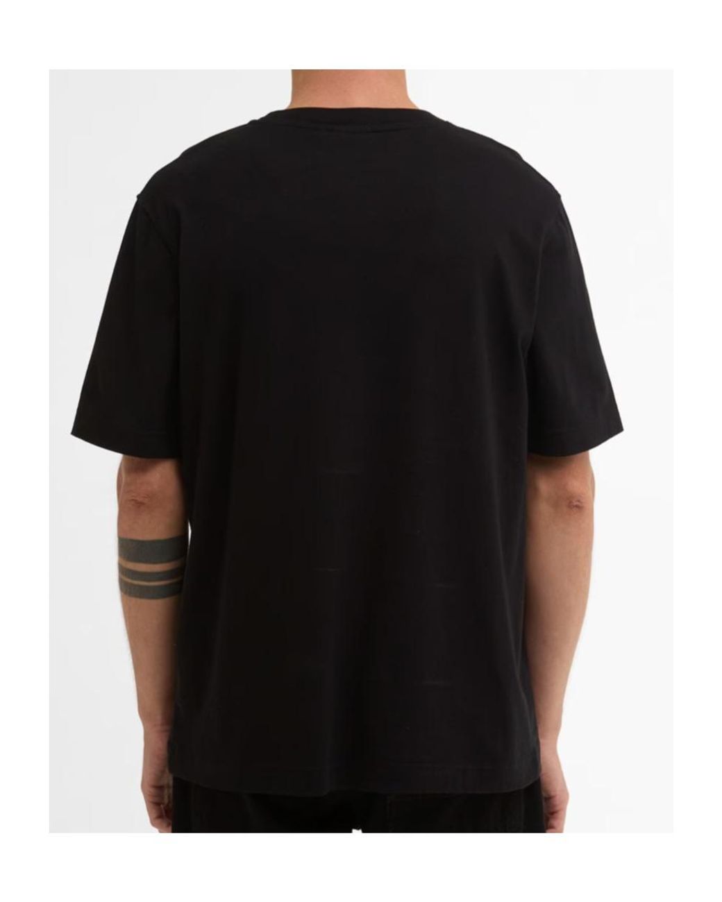 Barbour Black Motorcycle Graphic T-Shirt for men