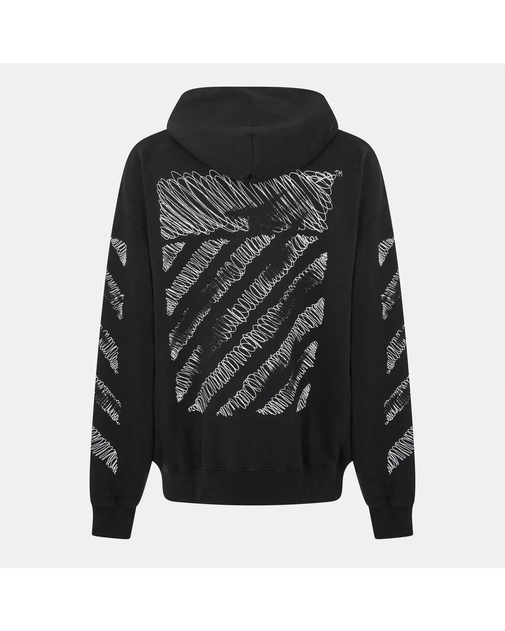 Off-White c/o Virgil Abloh Blue Scrib Diag Over-The-Head Hoodie for men