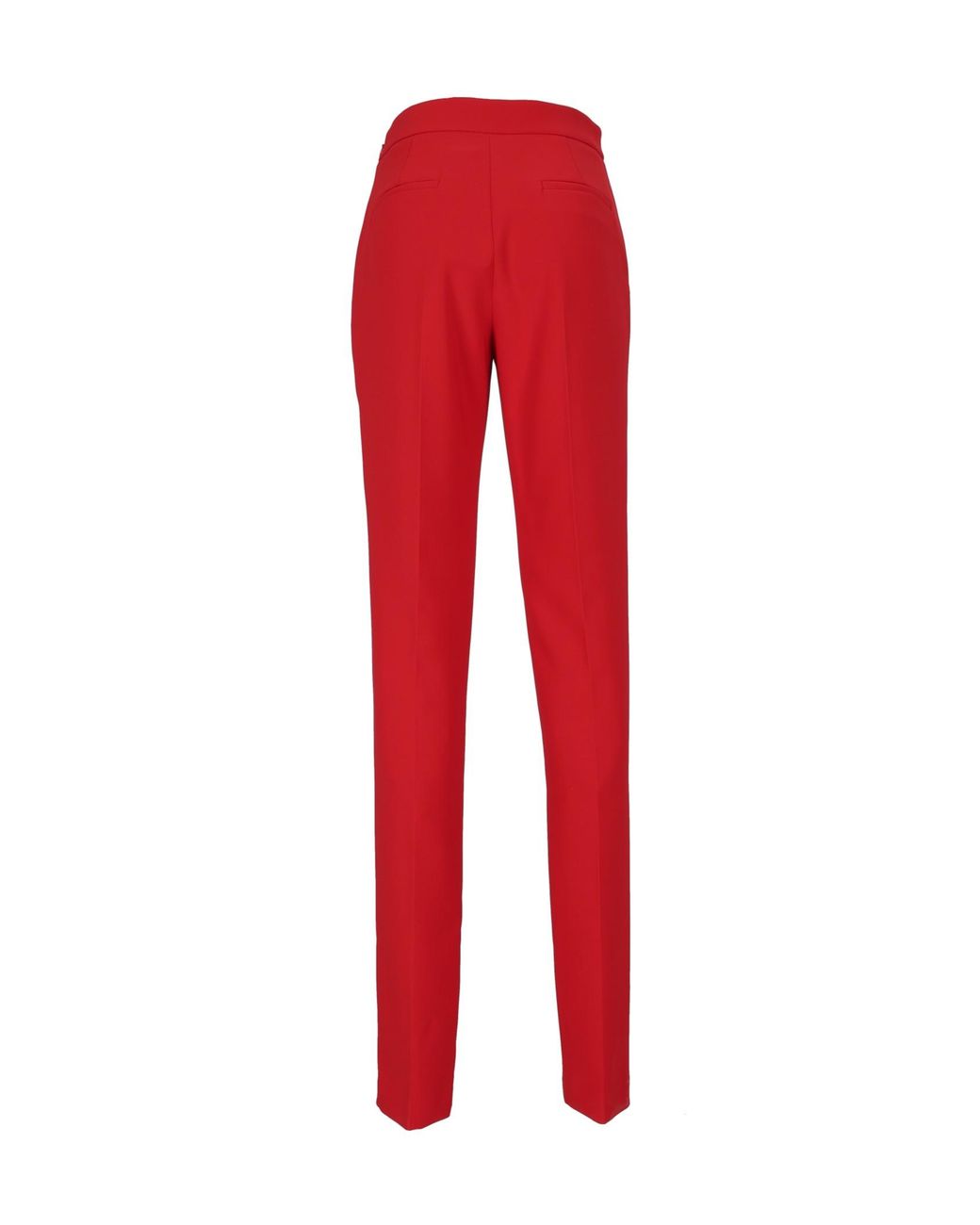 Elisabetta Franchi Red Slim Fit Trousers