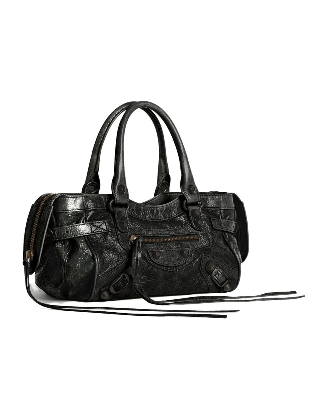 Balenciaga Black Le City Bag East-West Mini