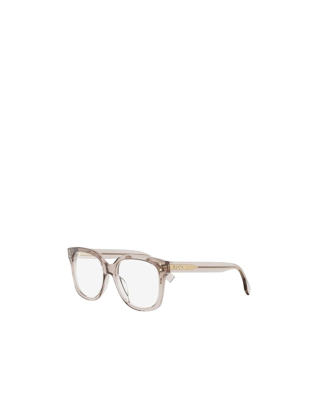 Fendi Natural Eyewear Square Frame Glasses for men