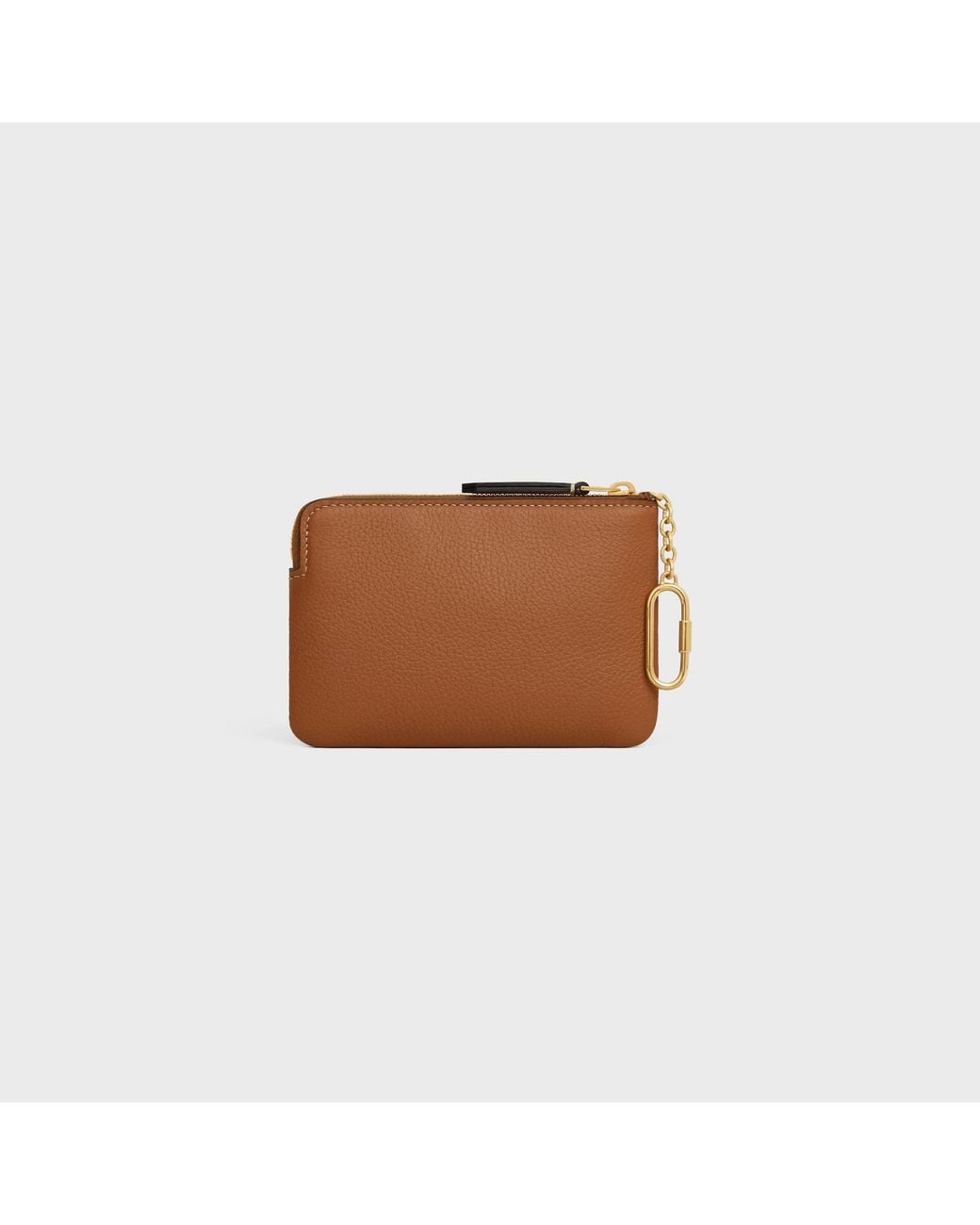 Céline Brown Coin Purse Triomphe Stamp
