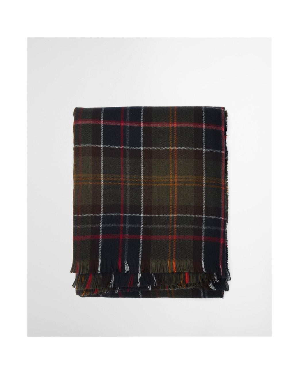 Barbour Black Plaid Cape Shawl