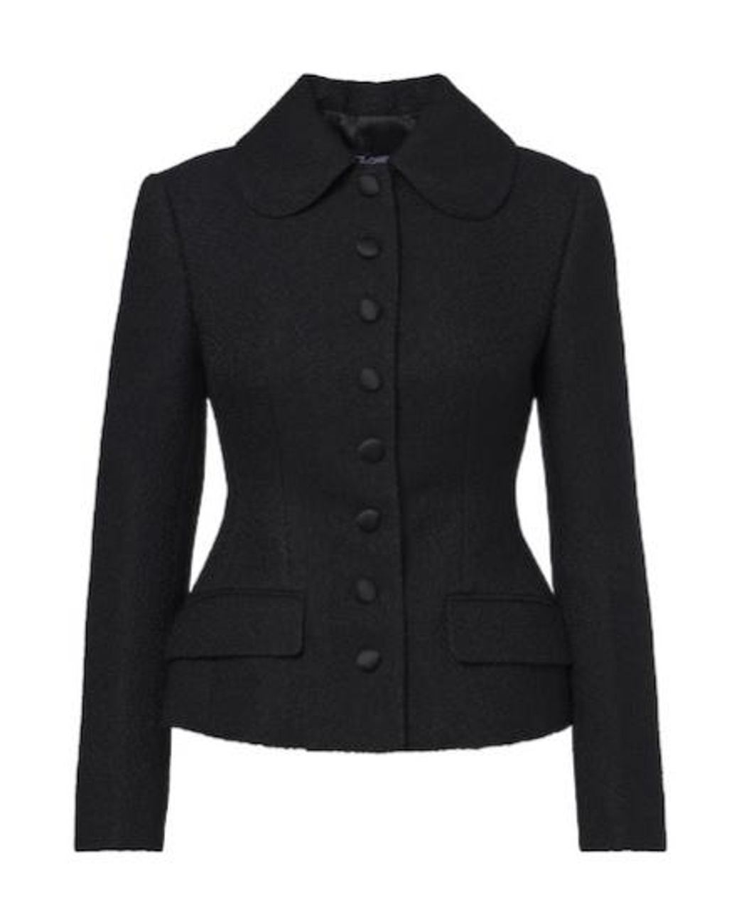 Dolce & Gabbana Black Single-Breasted Wool And Silk-Blend Blazer