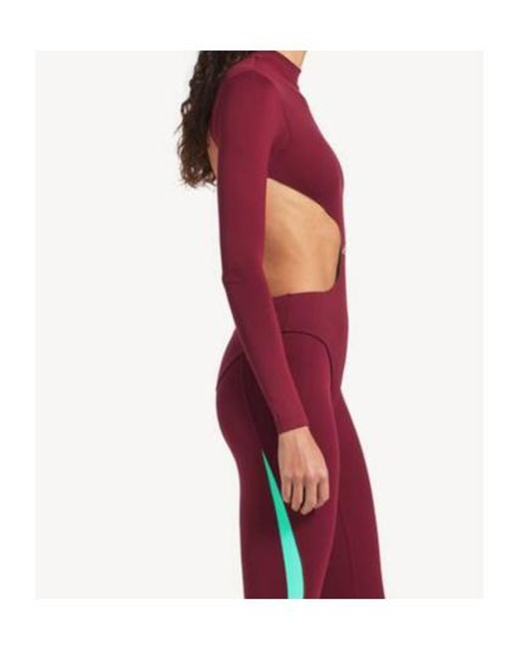 Balenciaga Red Techwear Cut-Out Bodysuit