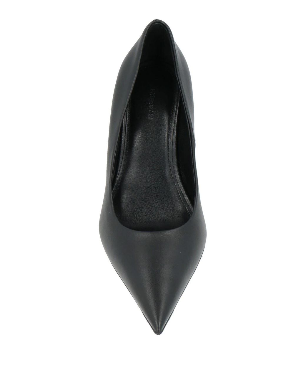 Balenciaga Gray Minimalist Leather Stiletto Heels