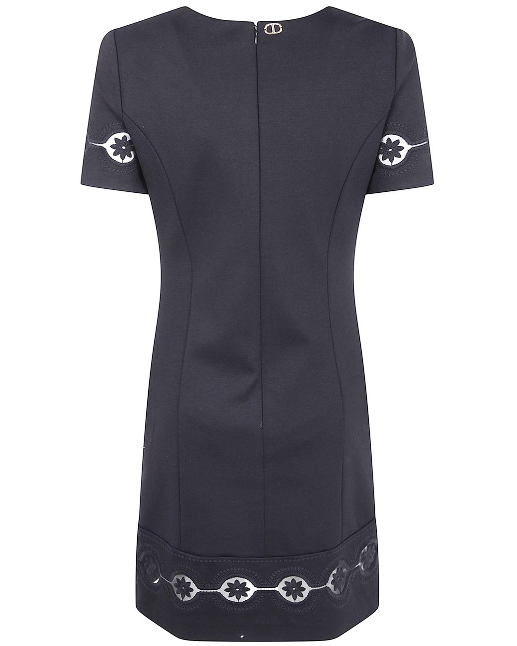 Twinset Blue Short-Sleeve Dress