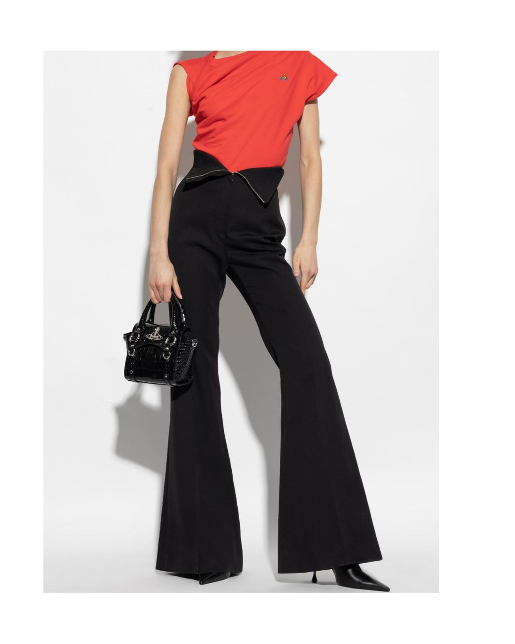 Vivienne Westwood Orb Embroidered Asymmetric T-Shirt
