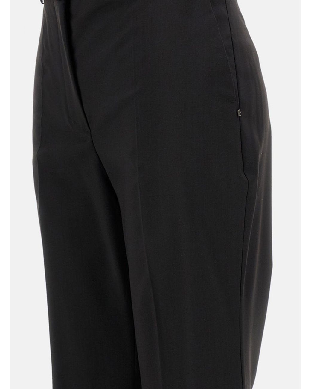 Sportmax Black Hanger Flared Pants