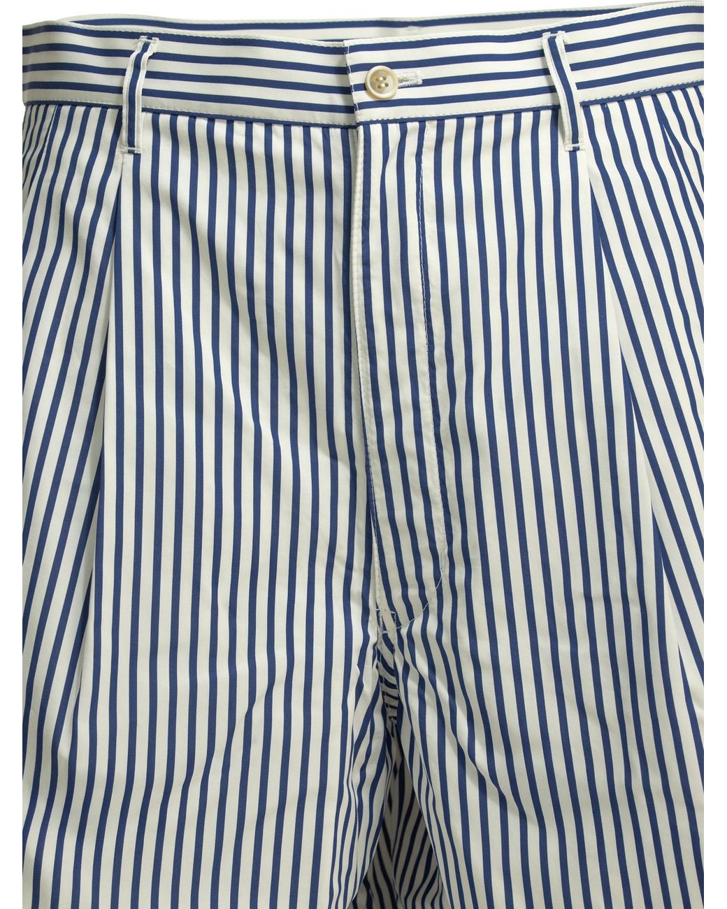 Comme des Garçons Blue Comme Des Garçons Shirt Striped Bermuda Shorts for men