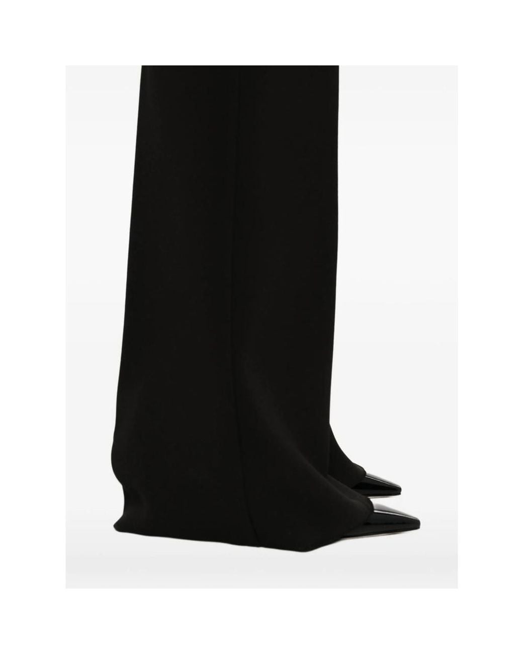 Max Mara Black Elastic Waist Casual Pants