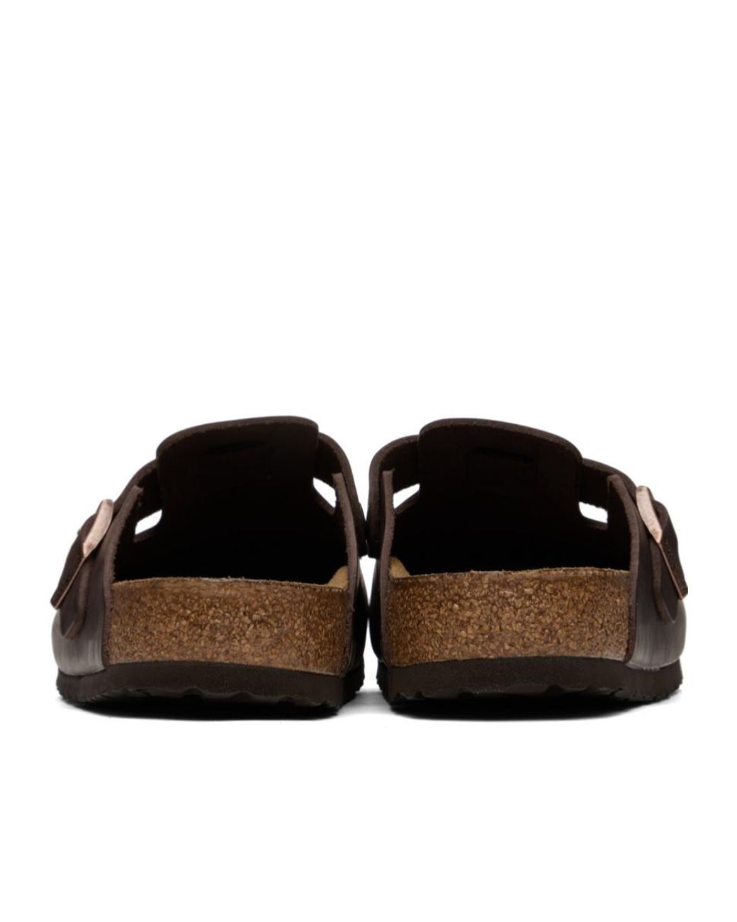 Birkenstock Brown Buckle-Fastening Slip-On Sandals for men