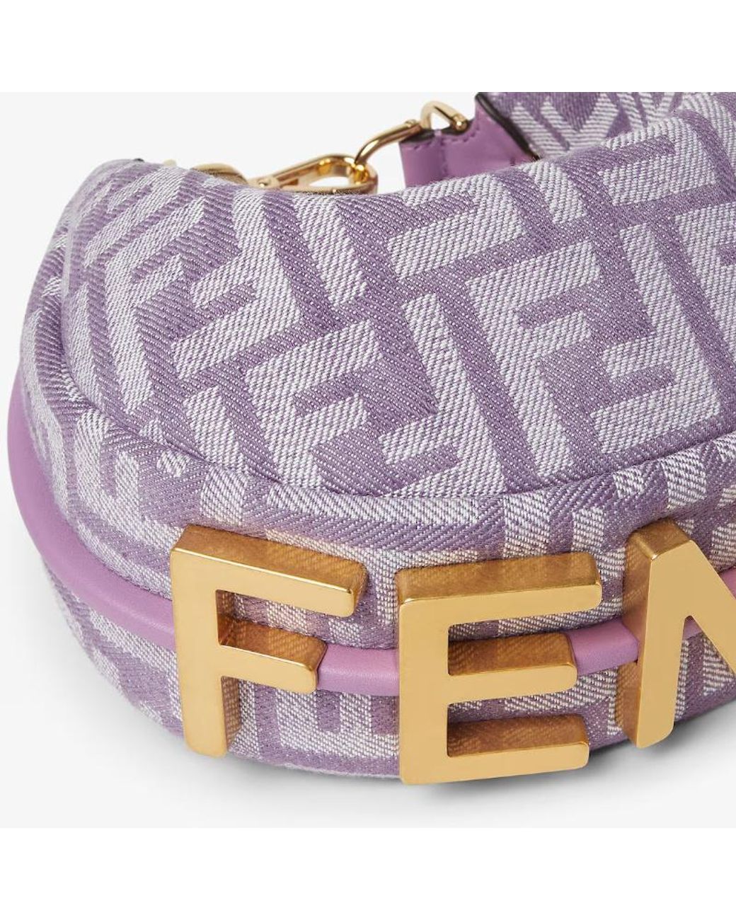 Fendi Purple Mini Graphy Shoulder Bag