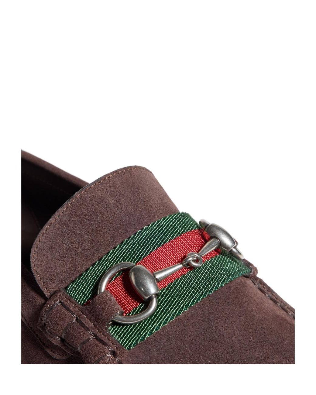 Gucci Brown Horsebit Lug Sole Loafers for men