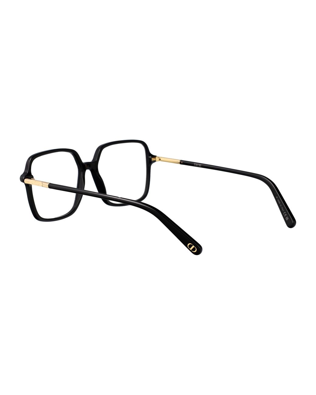 Dior Metallic Eyewear Square Frame Glasses