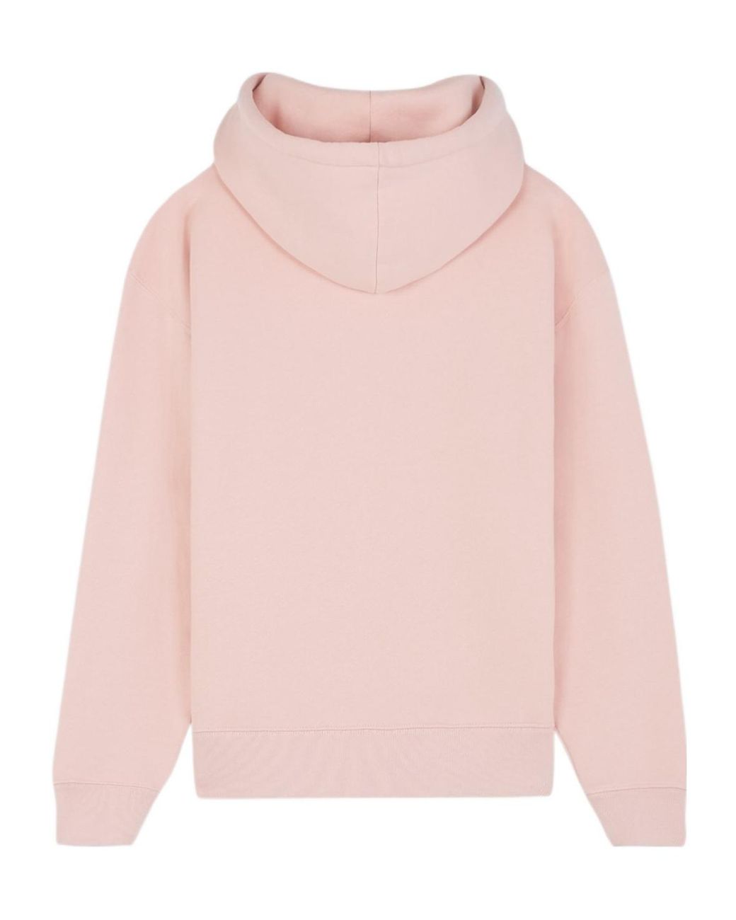 Maison Kitsuné Pink Maison Kitsuné Fox Head Patch Drawstring Hoodie