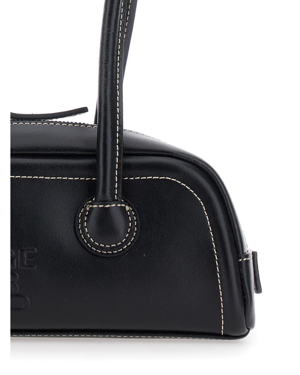 MARGE SHERWOOD Black Soft Boston Mini Shoulder Bag