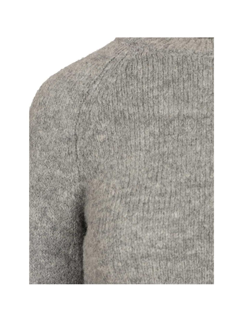 Dries Van Noten Gray Fitted Sweater