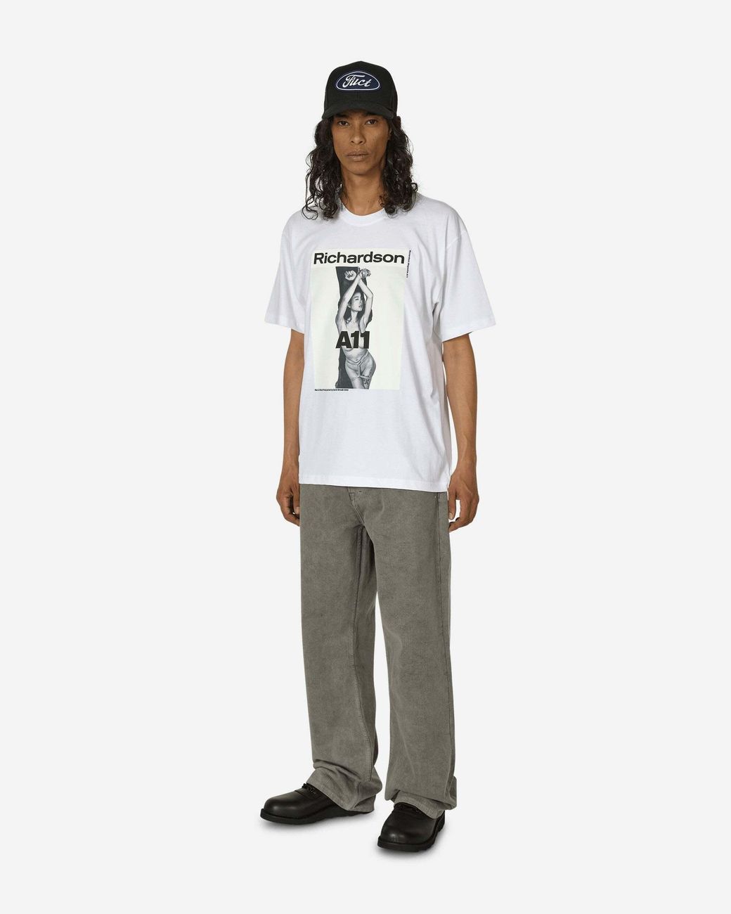 Our Legacy Black Third Cut Logo Patch Straight-Leg Jeans for men