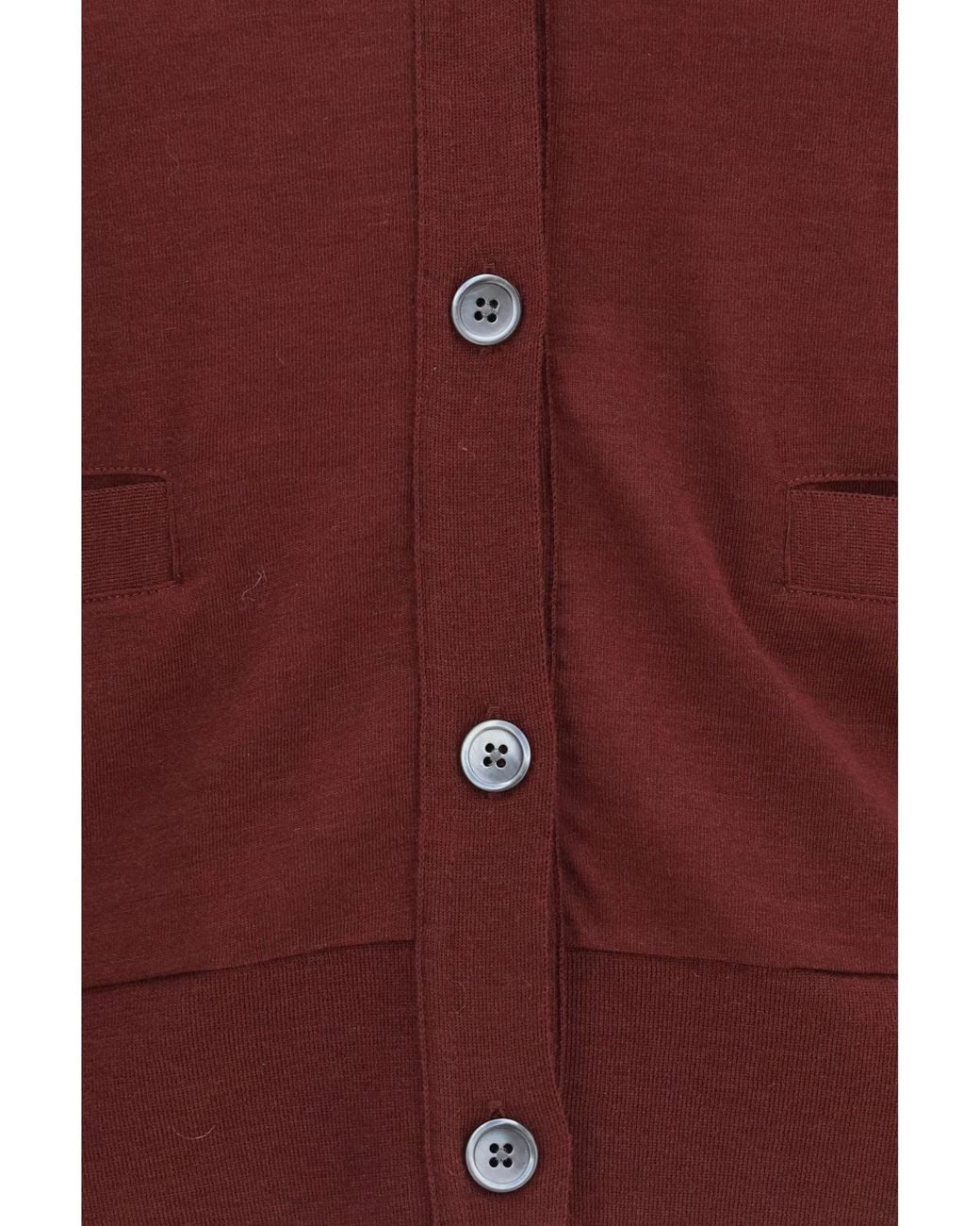 Thom Browne Purple Rwb V-Neck Cardigan
