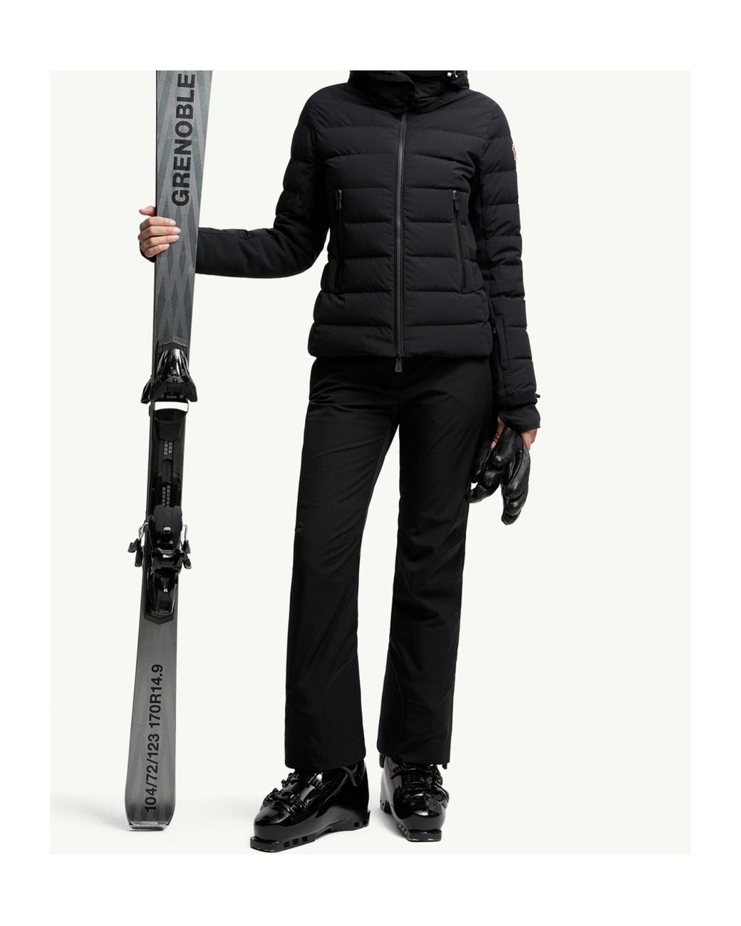 Moncler Blue Lamoura Hooded Down Ski Jacket