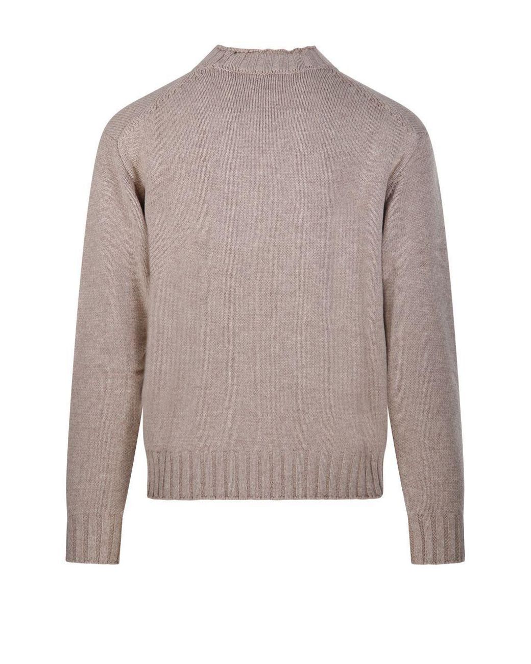DUNST Gray Chunky Roll Neck Knitted Sweater for men