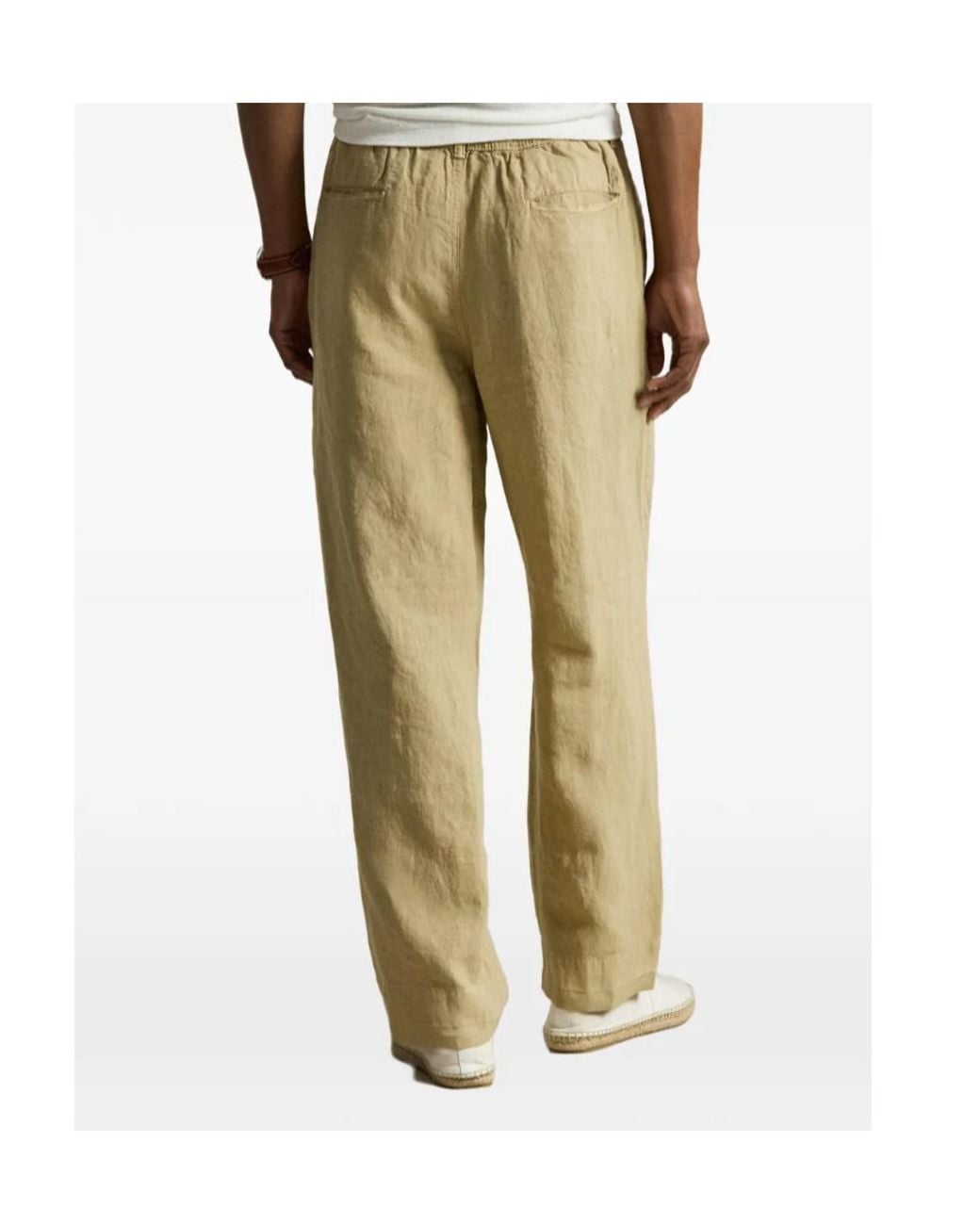 Polo Ralph Lauren Natural Rfltfeasyp Pleated Pants for men