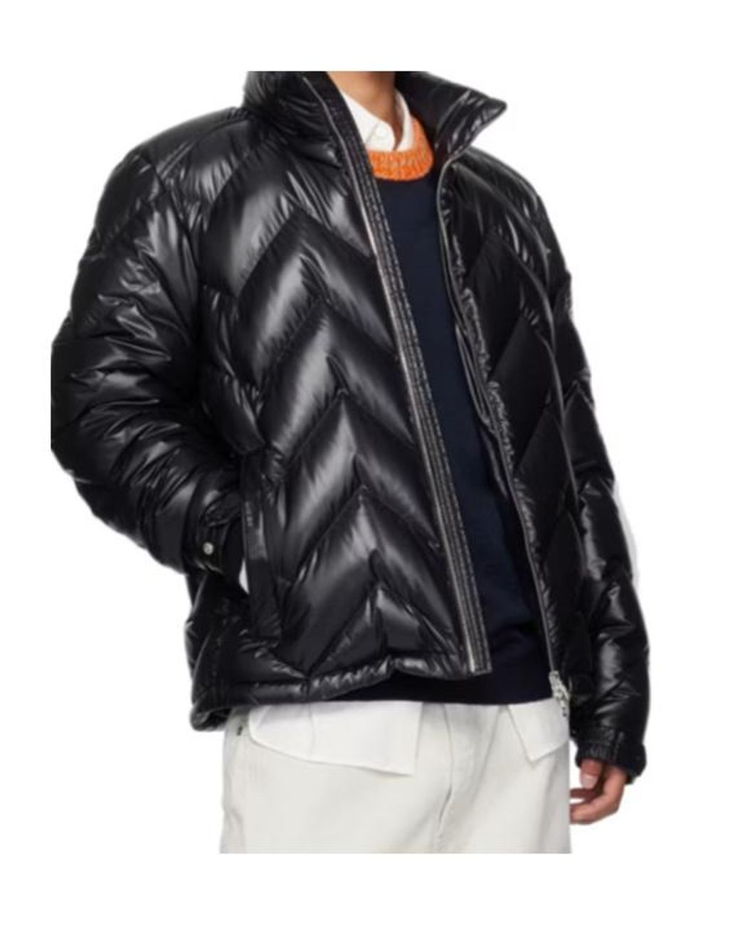 Moncler Black Logo Down Jacket for men